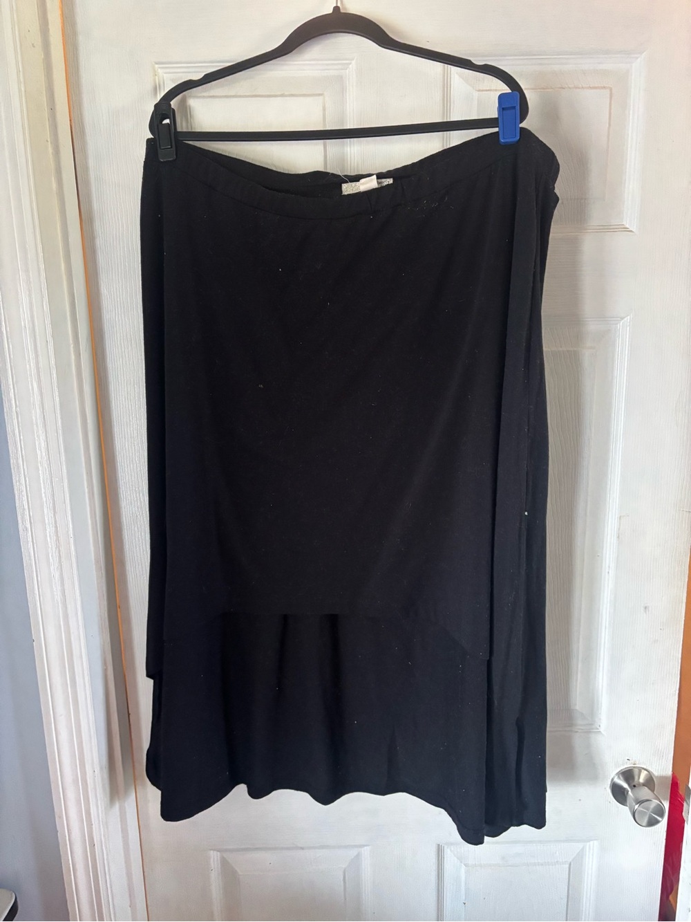 Derek Heart Black Layered Maxi Skirt
